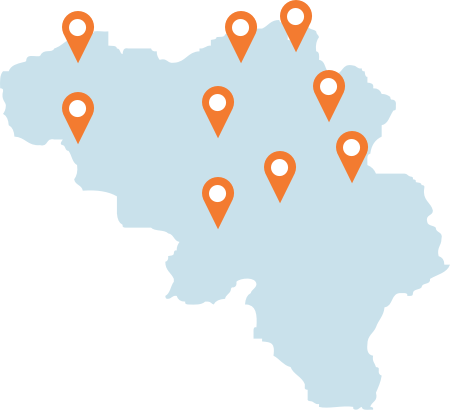 More than 20 agencies in Belgium